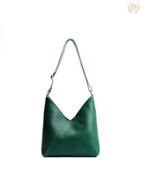 Handmade Slouchy Shoulder Crossbody Bag Full Grain Leather Adjustable Strap